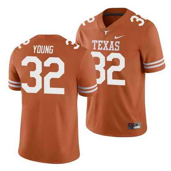 Texas Longhorns Daniel Young Texas Orange College Football Men'S Jersey