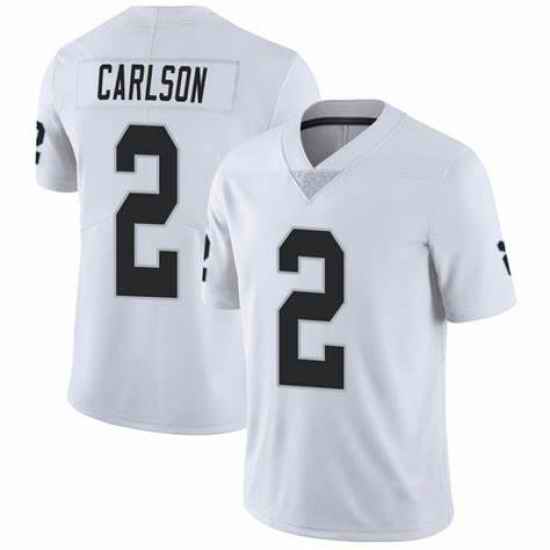 Men's Las Vegas Raiders #2 Daniel Carlson Team White Color Vapor Limited Jersey