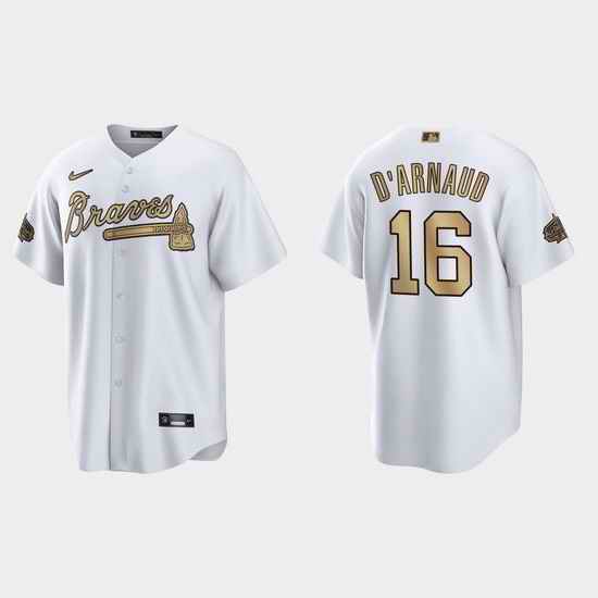 Men Travis D'Arnaud Atlanta Braves 2022 Mlb All Star Game White  Jersey