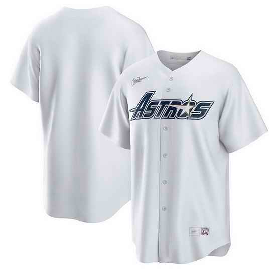 Men Houston Astros White Gold Star Cooperstown Stitched jersey