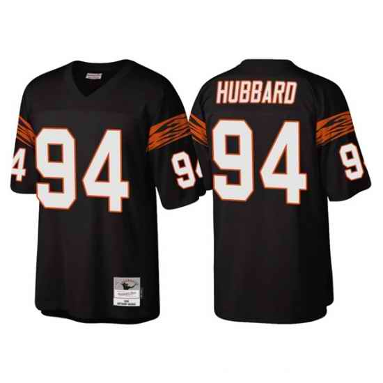 Men Cincinnati Bengals #94 Sam Hubbard Black Throwback Legacy Stitched Jerse