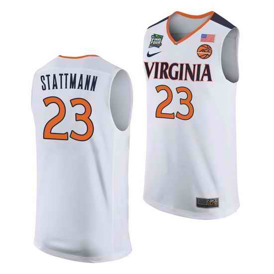 Virginia Cavaliers Kody Stattmann White Away Men'S Jersey