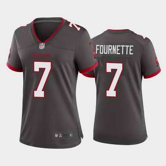 Women Nike Tampa Bay Buccaneers #7 Leonard Fournette Pewter Alternate Vapor Limited Jersey
