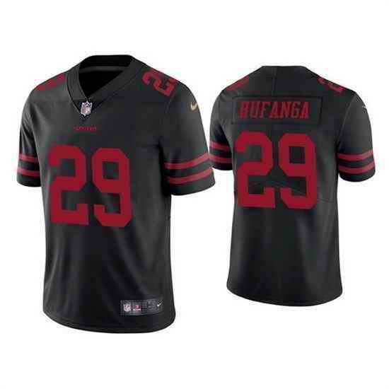 Women NFL San Francisco 49ers #29 Talanoa Hufanga Black Vapor Untouchable Limited Stitched Jersey