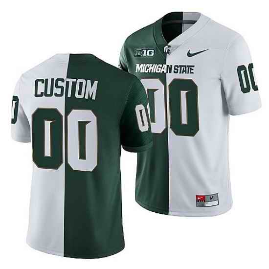 Michigan State Spartans Custom Michigan State Spartans Split Edition 2021 #22 Jersey