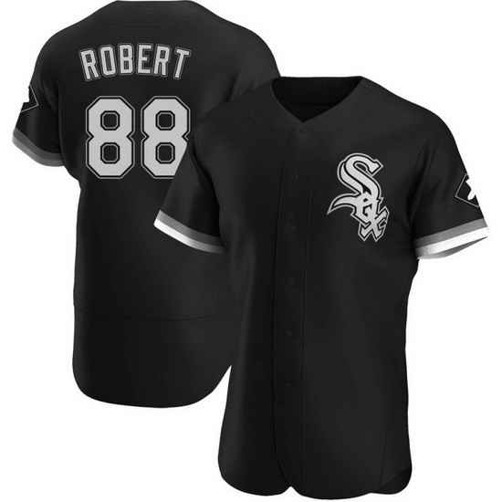 Youth Chicago White Sox #88 Luis Robert Black Nike Flexbase Jersey