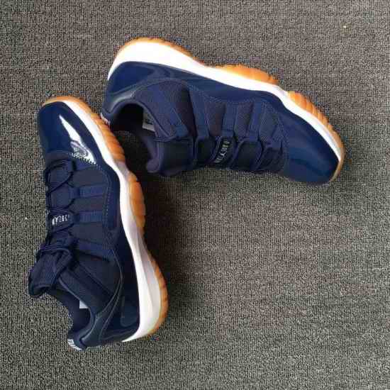 Men Air Jordan #11 Cowboys Blue Low Cut Shoes XI