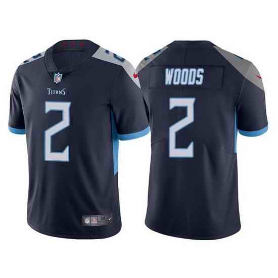 Men Tennessee Titans #2 Robert Woods Navy Vapor Untouchable Stitched jersey