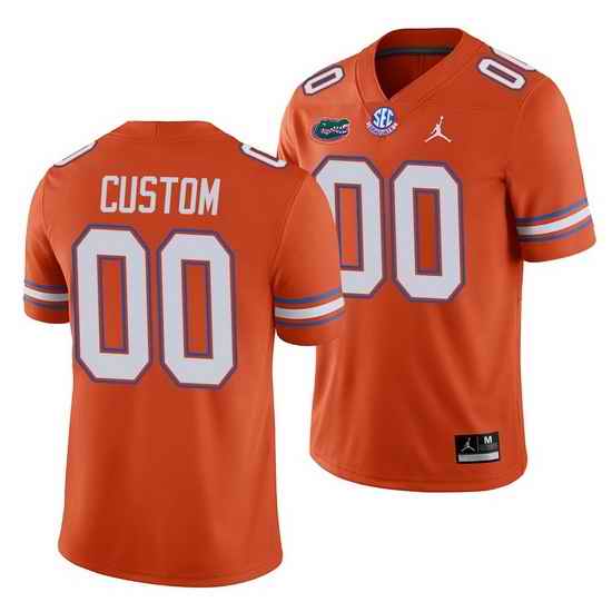 Florida Gators Custom Orange College Football Men'S Jersey