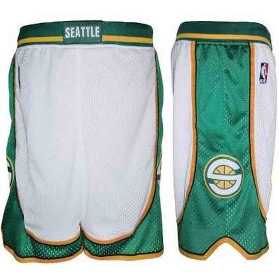 Seattle SuperSonics Basketball Shorts 003