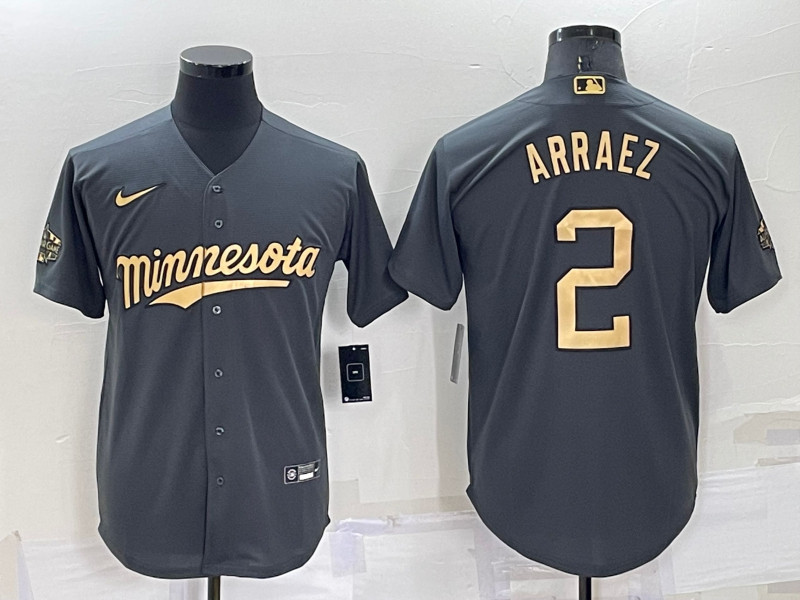 Twins #2 Luis Arraez Charcoal Nike 2022 MLB All Star Flexbase Jersey