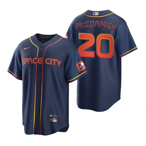 Houston Houston Astros #20 Chas McCormick Navy Men’s Nike Game 2022 City Connect MLB Jersey Men’s