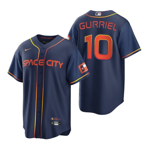 Houston Houston Astros #10 Yuli Gurriel Navy Men’s Nike Game 2022 City Connect MLB Jersey Men’s