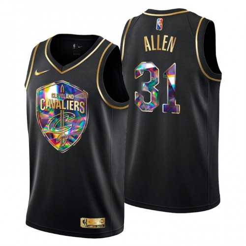 Cleveland Cleveland Cavaliers #31 Jarrett Allen Men’s Golden Edition Diamond Logo 2021/22 Swingman Jersey – Black Men’s