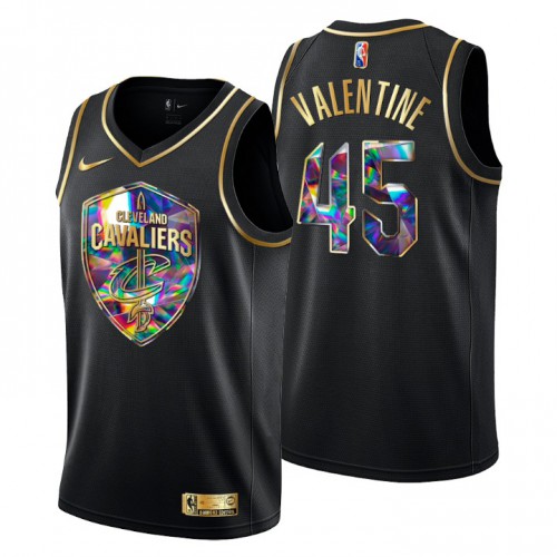 Cleveland Cleveland Cavaliers #45 Denzel Valentine Men’s Golden Edition Diamond Logo 2021/22 Swingman Jersey – Black Men’s