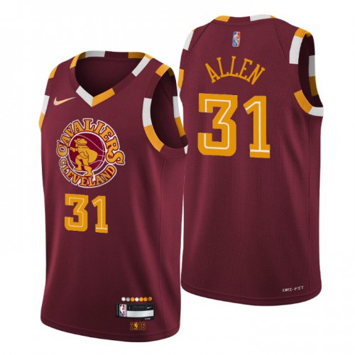 Cleveland Cleveland Cavaliers #31 Jarrett Allen Men’s Nike Wine 2021/22 Swingman NBA Jersey – City Edition Men’s