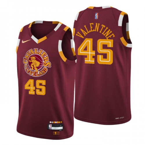 Cleveland Cleveland Cavaliers #45 Denzel Valentine Men’s Nike Wine 2021/22 Swingman NBA Jersey – City Edition Men’s