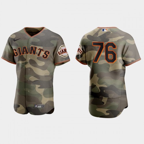 San Francisco San Francisco Giants #76 Jarlin Garcia Men’s Nike 2021 Armed Forces Day Authentic MLB Jersey -Camo Men’s