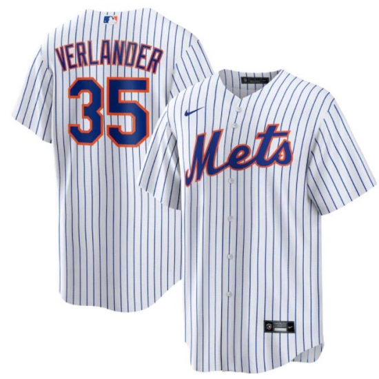 Youth New York Mets Justin Verlander  #35 White Cool Base Stitched MLB jersey