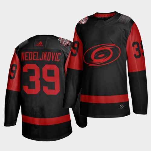 Carolina Carolina Hurricanes #39 Alex Nedeljkovic Black Men’s 2021 Stadium Series Outdoor Game Jersey Men’s