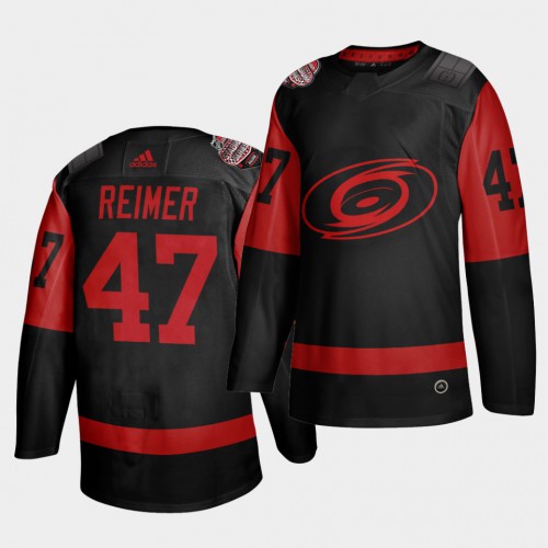 Carolina Carolina Hurricanes #47 James Reimer Black Men’s 2021 Stadium Series Outdoor Game Jersey Men’s