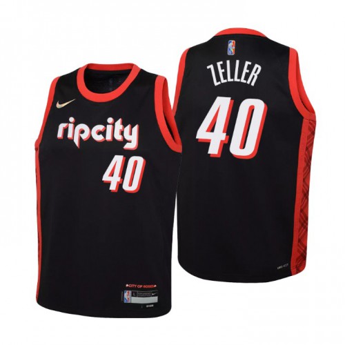 Portland Trail Portland Trail Blazers #40 Cody Zeller Youth Nike Black 2021/22 Swingman Jersey – City Edition Youth