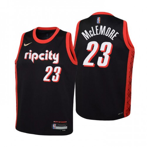 Portland Trail Portland Trail Blazers #23 Ben Mclemore Youth Nike Black 2021/22 Swingman Jersey – City Edition Youth