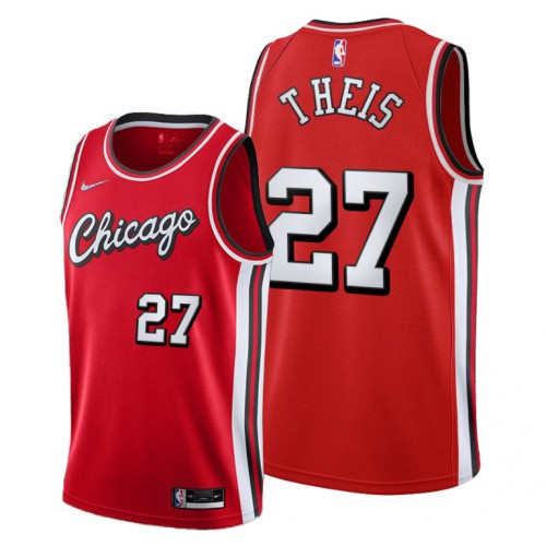 Chicago Chicago Bulls #27 Daniel Theis Youth 2021-22 City Edition Red NBA Jersey Youth