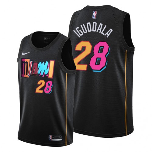 Miami Miami Heat #28 Andre Iguodala Youth 2021-22 City Edition Black NBA Jersey Youth