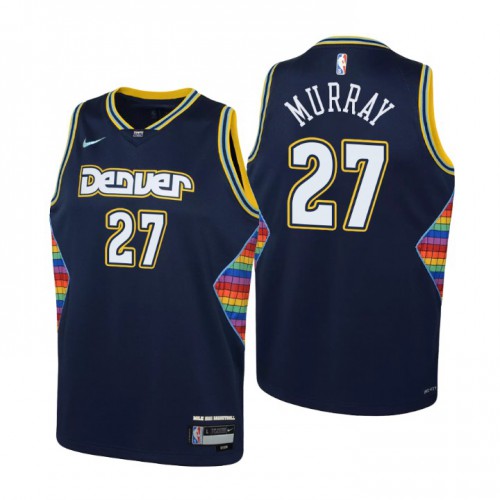 Denver Denver Nuggets #27 Jamal Murray Youth Nike Navy 2021/22 Swingman Jersey – City Edition Youth