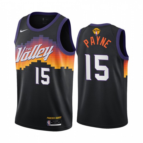 Nike Phoenix Suns #15 Cameron Payne Youth 2021 NBA Finals Bound City Edition Jersey Black Youth