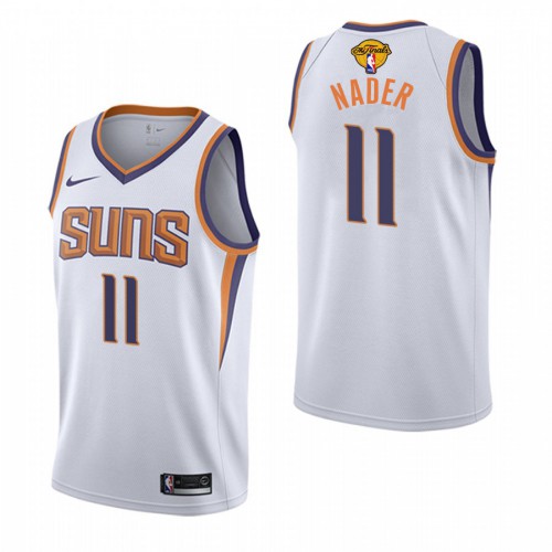 Nike Phoenix Suns #11 Abdel Nader Youth 2021 NBA Finals Bound Swingman Association Edition Jersey White Youth