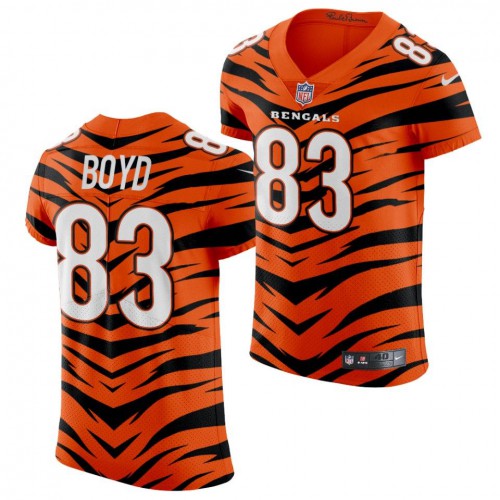 Nike Cincinnati Bengals #83 Tyler Boyd Men’s 2021-22 Orange City Edition Elite NFL Jersey Men’s