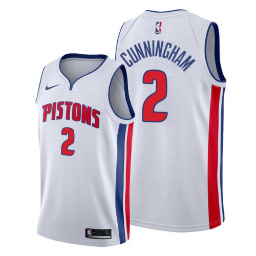 Detroit Detroit Pistons #2 Cade Cunningham White Jersey 2021 NB.1 Men’s->detroit pistons->NBA Jersey