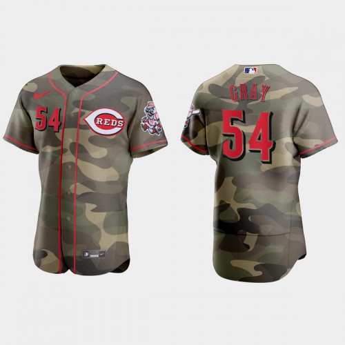 Cincinnati Cincinnati Reds #54 Sonny Gray Men’s Nike 2021 Armed Forces Day Authentic MLB Jersey -Camo Men’s