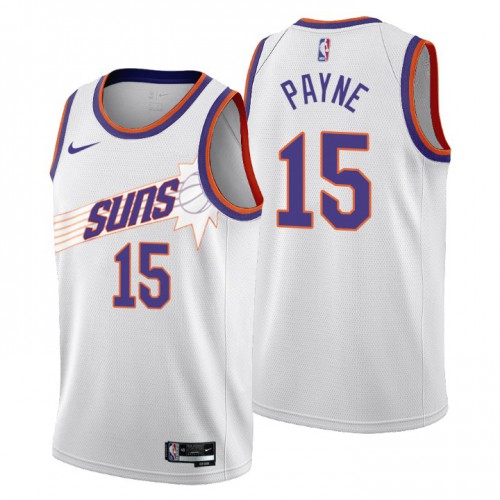 Nike Phoenix Suns #15 Cameron Payne Men’s 2022-23 City Edition NBA Jersey – Cherry Blossom White Men’s