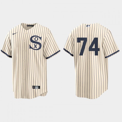 Chicago Chicago White Sox #74 Eloy Jimenez Men’s Nike White 2021 Field of Dreams Game MLB Jersey Men’s