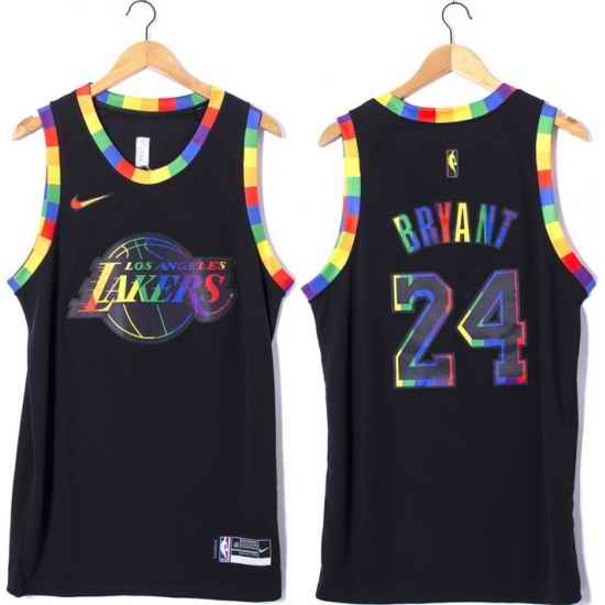 Men Los Angeles Lakers #24 Kobe Bryant Black Stitched Basketball Jersey
