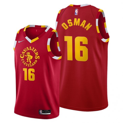 Cleveland Cleveland Cavaliers #16 Cedi Osman Women’s 2021-22 City Edition Red NBA Jersey Womens