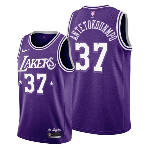 Los Angeles Los Angeles Lakers #37 Kostas Antetokounmpo Women’s 2021-22 City Edition Purple NBA Jersey Womens