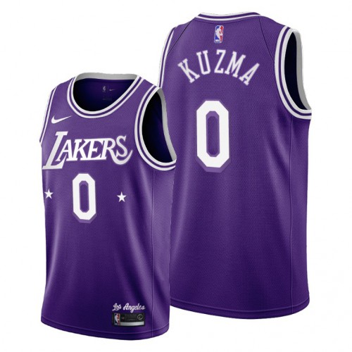 Los Angeles Los Angeles Lakers #0 Kyle Kuzma Women’s 2021-22 City Edition Purple NBA Jersey Womens