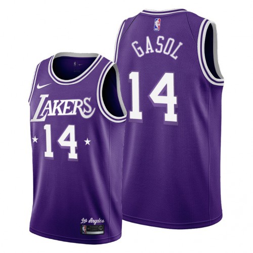 Los Angeles Los Angeles Lakers #14 Marc Gasol Women’s 2021-22 City Edition Purple NBA Jersey Womens