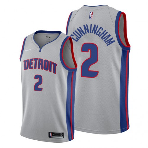 Detroit Detroit Pistons #2 Cade Cunningham Women’s Gray Jersey 2021 NB.1 Womens