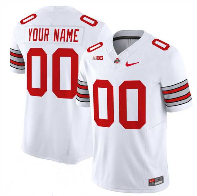 Mens Ohio State Buckeyes Active Player Custom White  F.U.S.E. Vapor Limited Stitched Football Jersey