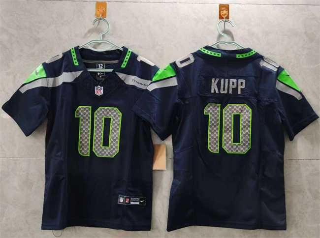 Womens Seattle Seahawks #10 Cooper Kupp Navy 2025 Vapor Limited Stitched Jersey