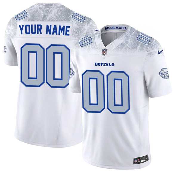 Mens Buffalo Bills Active Player Custom White 2025 F.U.S.E. Rivalries Vapor Untouchable Limited Football Stitched Jersey