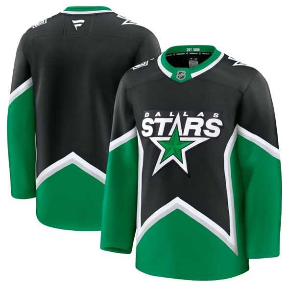 Mens Dallas Stars Blank Black 2025-26 Alternate Stitched Jersey Dzhi