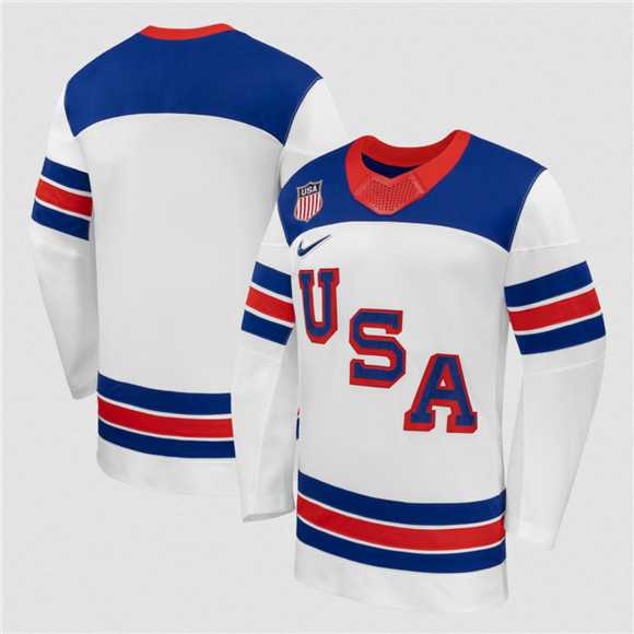 Mens USA Blank White 2026 Stitched Jersey Dzhi