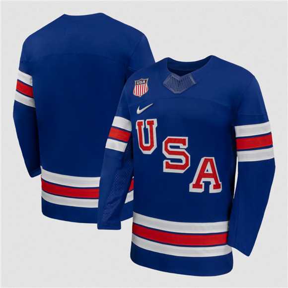 Mens USA Blank Royal 2026 Stitched Jersey Dzhi