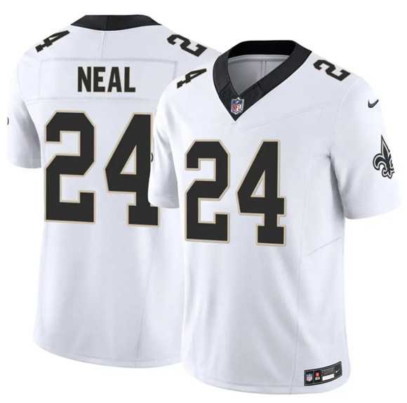 Mens New Orleans Saints #24 Devin Neal White 2025 F.U.S.E Vapor Limited Stitched Jersey Dzhi